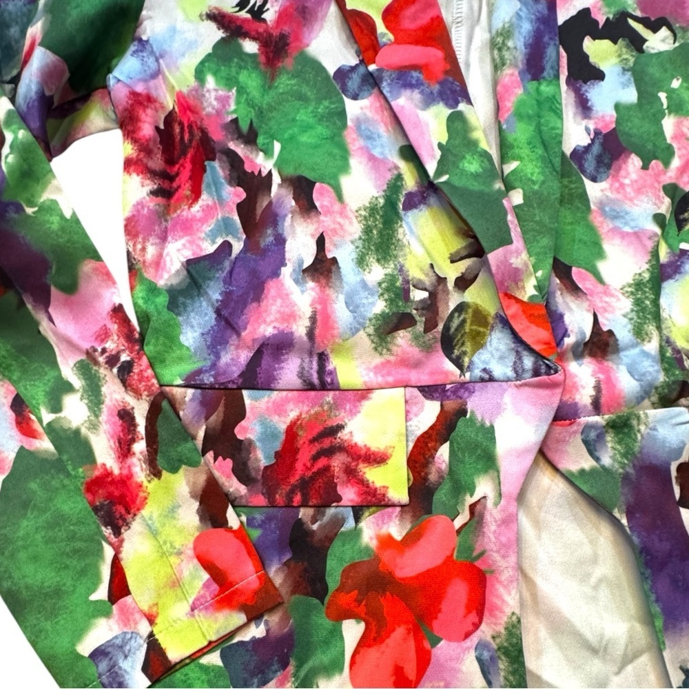 Floral Multicolor Women's Blazer - Picture 3 of 10